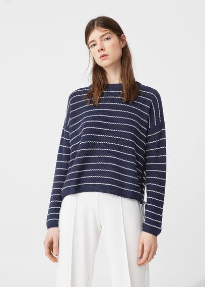 Mango Mango Braided Cord Sweater