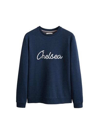 Mango Man Mango Man Textured Embroidery Sweatshirt