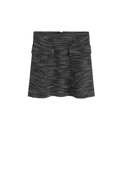 Mango Mango Flecked Pocket Miniskirt