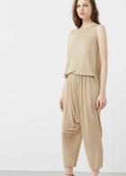 Mango Mango Premium - Linen-blend Baggy Trousers