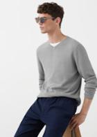Mango Man Mango Man Cotton Silk-blend Sweater