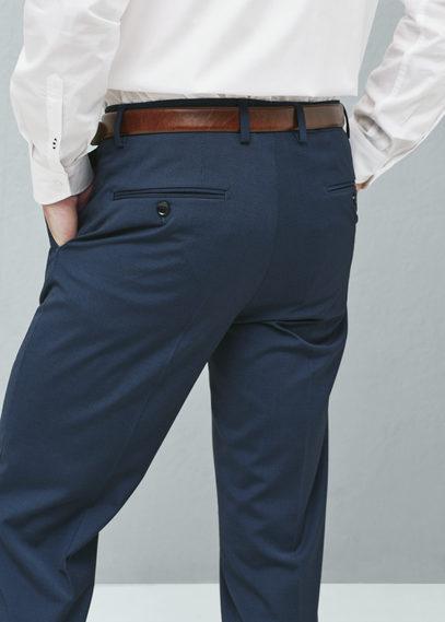 Mango Man Mango Man Slim-fit Houndstooth Suit Trousers