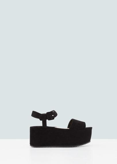 Mango Platfrom Ankle-cuff Sandals
