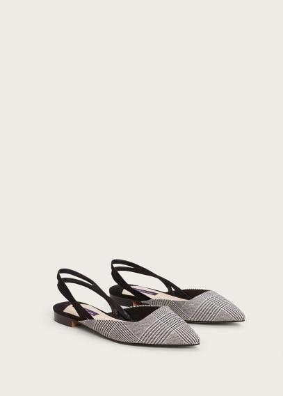 Violeta By Mango Violeta By Mango Slingback Check Shoes