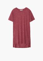 Mango Flecked Linen-blend T Shirt