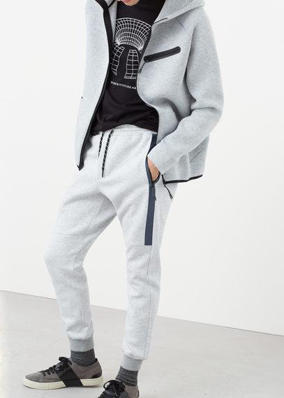 Mango Man Mango Man Trim Plush Trousers