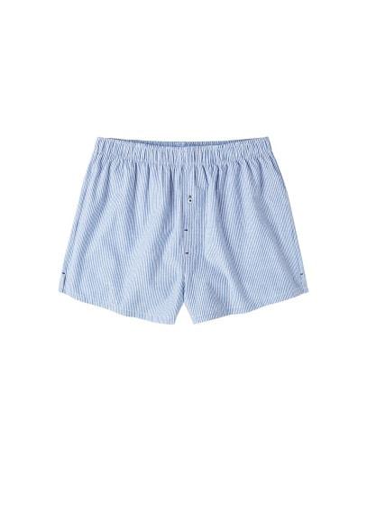 Mango Man Mango Man Fine-stripe Cotton Boxer Shorts