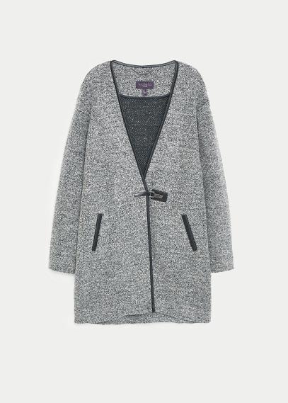 Violeta By Mango Buckle Wool Coat