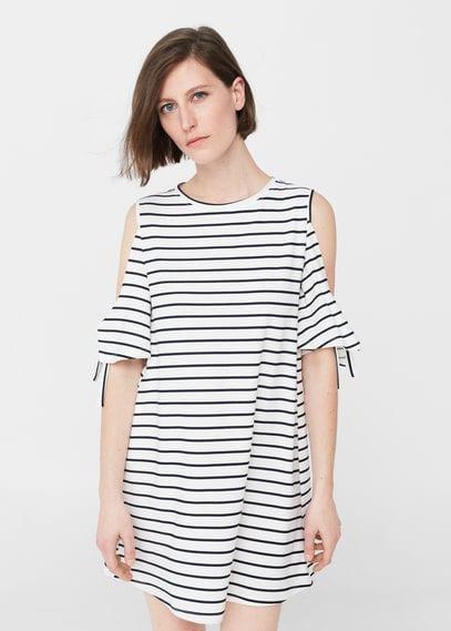 Mango Mango Cold-shoulder Dress