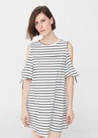 Mango Mango Cold-shoulder Dress