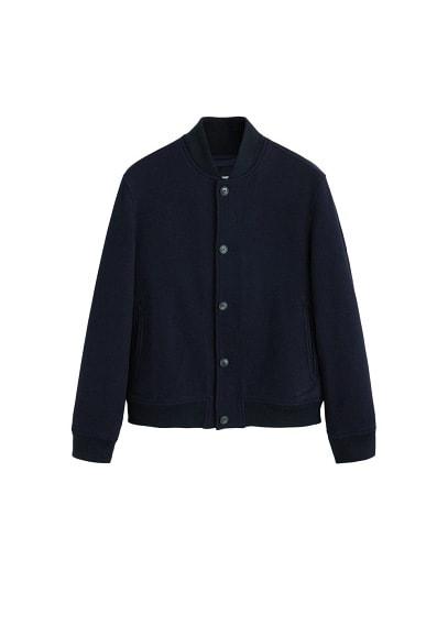 Mango Man Mango Man Wool College Bomber Jacket