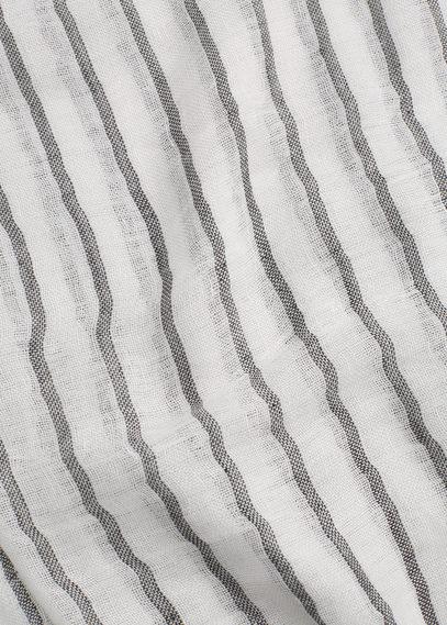Mango Man Mango Man Striped Linen-blend Scarf