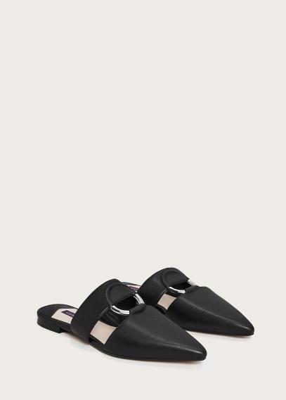 Violeta By Mango Violeta By Mango Metallic Ring Mule