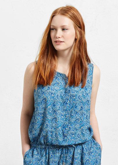 Violeta By Mango Violeta By Mango Long Printed Jumpsuit