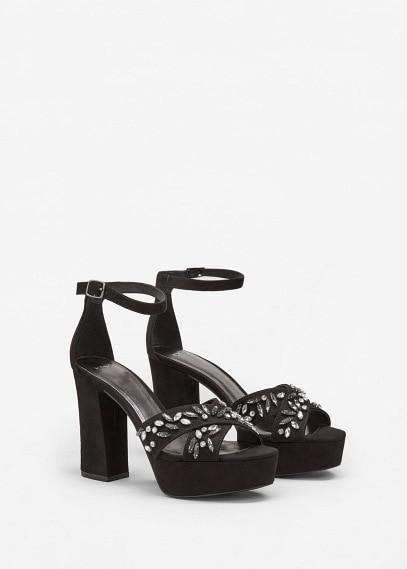 Mango Mango Faceted Crystal Sandals