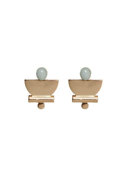 Mango Mango Stone Metallic Earrings