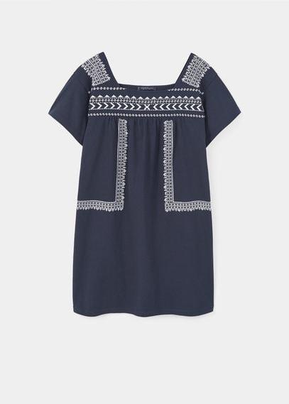 Violeta By Mango Violeta By Mango Ethnic Embroidery Dress