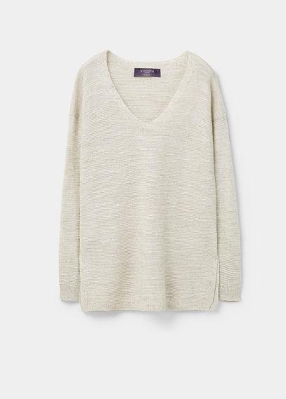 Violeta By Mango Violeta By Mango Knit Linen Sweater