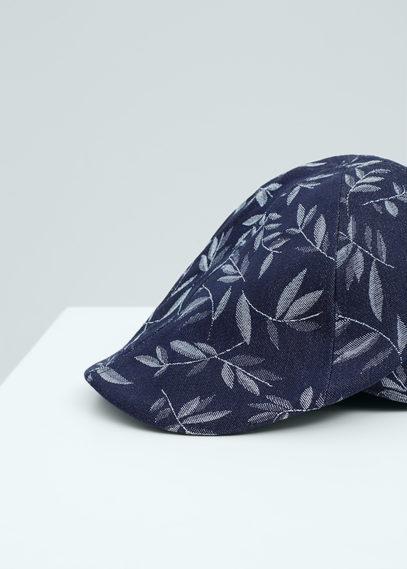 Mango Man Mango Man Floral Print Flat Cap