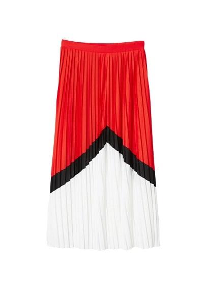 Mango Mango Combined Pleated Skirt