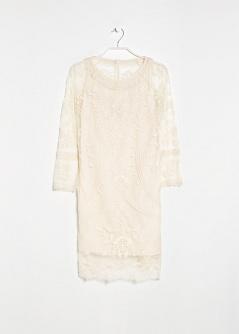 Mango Embroidered Tulle Dress