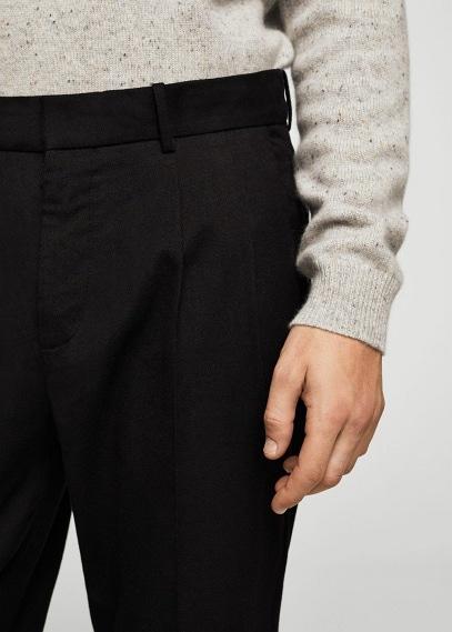 Mango Man Mango Man Herringbone Cotton-blend Chinos