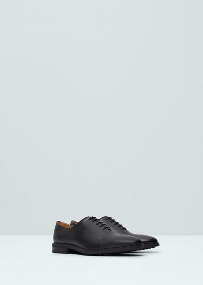 Mango Man Mango Man Pebbled Leather Oxford Shoes