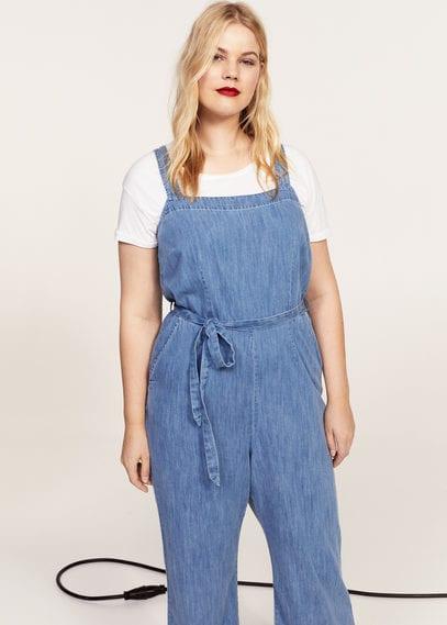 Violeta By Mango Violeta By Mango Medium Denim Jumpsuit