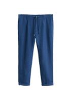 Mango Man Mango Man Herringbone-pattern Linen-blend Trousers