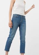 Mango Mango Straight Crop Retro Jeans