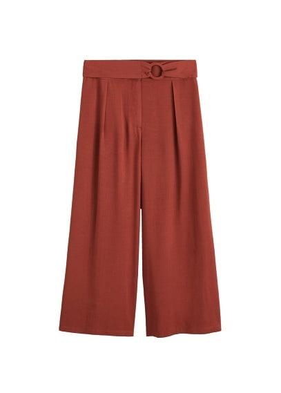 Mango Mango Belt Culottes Trousers