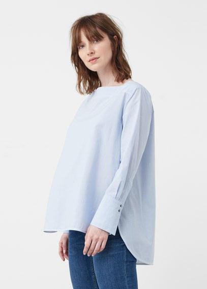 Mango Mango Buttons Cotton Blouse