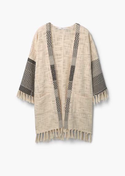 Mango Mango Cotton Jacquard Caftan