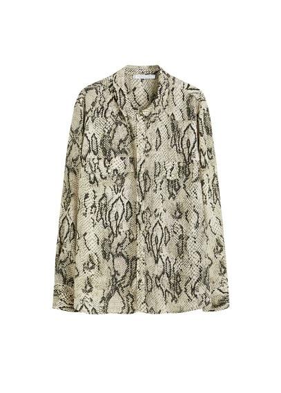 Violeta By Mango Violeta By Mango Snake Print Shirt