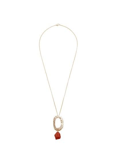 Violeta By Mango Violeta By Mango Resin Stone Necklace
