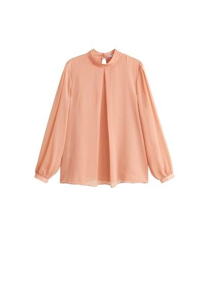 Mango Mango High Collar Blouse