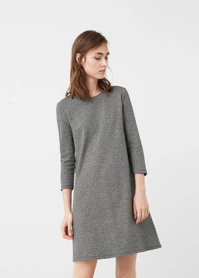Mango Mango Houndstooth Pattern Dress