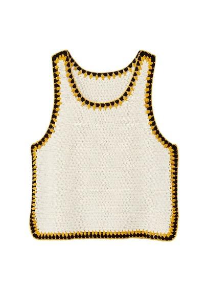 Mango Mango Trims Crochet Top