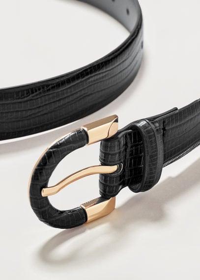 Violeta By Mango Violeta By Mango Snake-effect Belt
