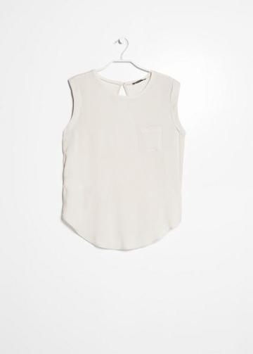 Mango Patterned Flowy T Shirt