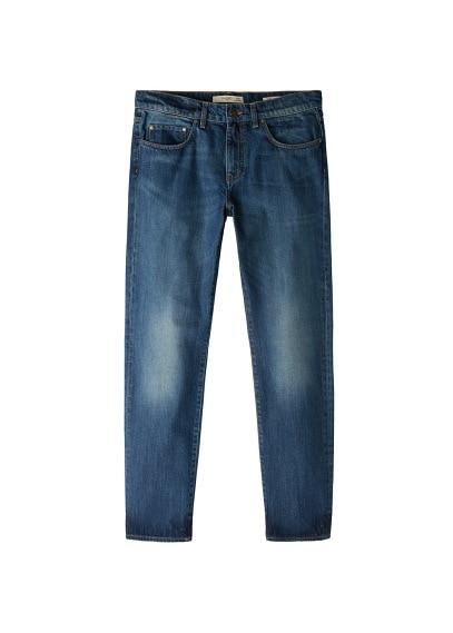 Mango Man Mango Man Straight-fit Faded Dark Wash Bob Jeans