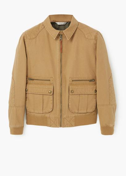 Mango Man Canvas Cotton Jacket