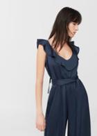 Mango Mango Frilled Long Jumpsuit