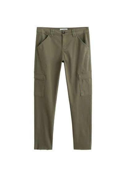 Violeta By Mango Violeta By Mango Pocket Cotton Trousers
