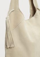 Violeta By Mango Violeta By Mango Leather Hobo Bag