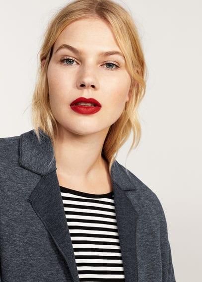 Violeta By Mango Violeta By Mango Flecked Unstructured Blazer