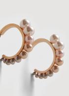Mango Mango Pearl-bead Hoops Earrings