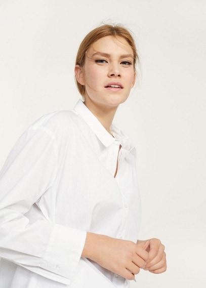 Violeta By Mango Violeta By Mango Cotton Bow Shirt