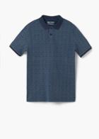 Mango Man Mango Man Geometric-print Polo Shirt