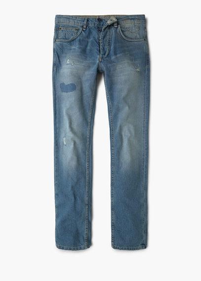 Mango Man Mango Man Slim-fit Light Wash Steve Jeans